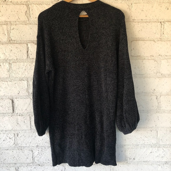 NWT Something Navy Shimmer Knit Sweater Dress M - Picture 10 of 12